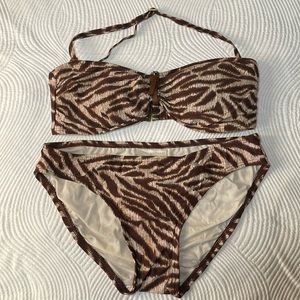 Michael Kores bikini, bandeau, removable strap